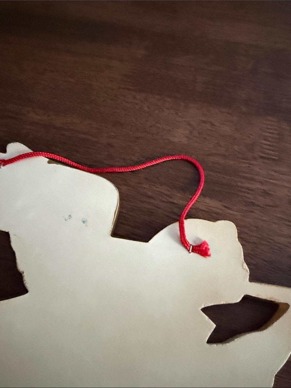 Wooden angel hanging ornament - Picture 9 of 9